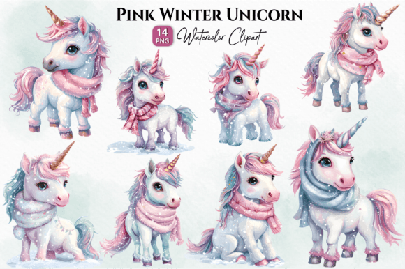 Pink Winter Unicorn Watercolor Clipart: A Designer's Guide