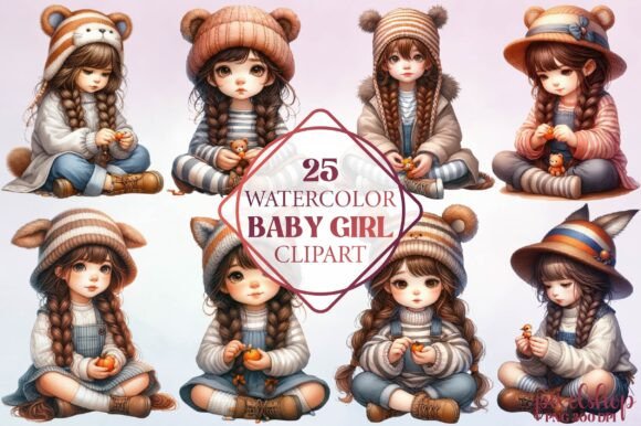 Watercolor Baby Girl Clipart: A Designer’s Guide to Soft Branding