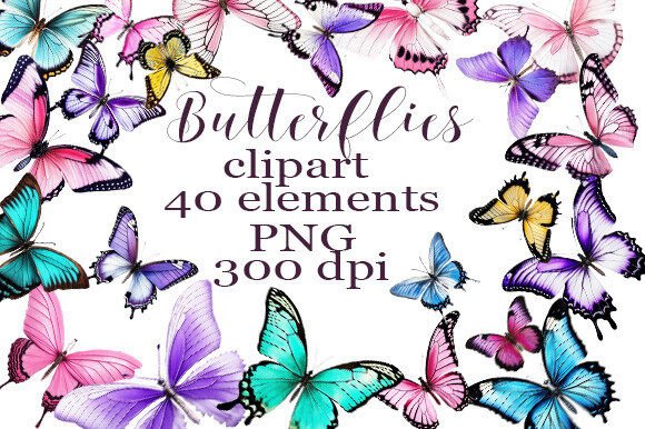 Watercolor Butterfly Clipart PNG Guide