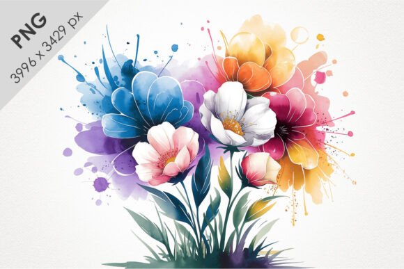 Watercolor Floral Clipart with Splashes: A Designer's Guide