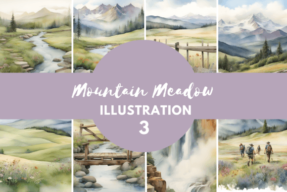 Watercolor Mountain Meadow: A Designer’s Guide to Its Charm and Utility