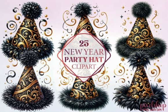 Watercolor New Year Party Hat Clipart: A Designer’s Guide