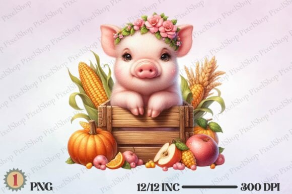 Watercolor Pink Piglet PNG: Whimsy Meets Practical Design