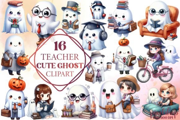 Watercolor Teacher Cute Ghost Clipart: A Designer's Guide