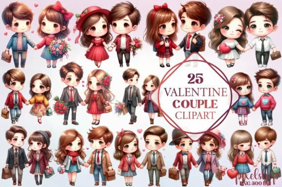 Watercolor Valentine Couple Clipart: A Designer's Guide