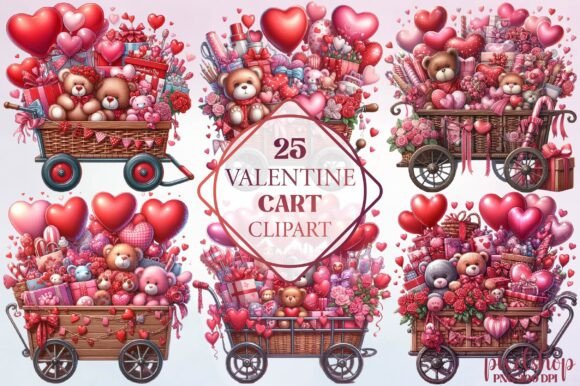 Why Watercolor Valentine Cart Clipart Adds Instant Charm to Your Projects